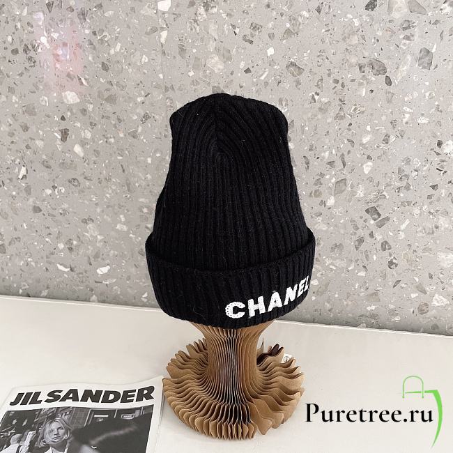 Chanel Wool Beanie Black - 1