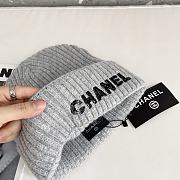 Chanel Wool Beanie Grey - 2