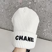 Chanel Wool Beanie White - 3