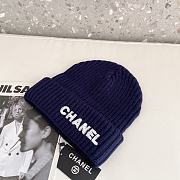 Chanel Wool Beanie Blue - 5