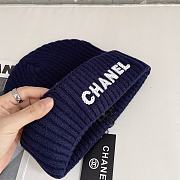 Chanel Wool Beanie Blue - 4