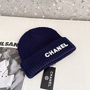 Chanel Wool Beanie Blue - 3