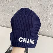 Chanel Wool Beanie Blue - 2