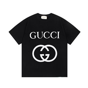 Gucci Oversize T-shirt with Interlocking G Black 