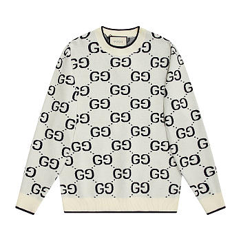 Gucci Logo Wool Sweater Off-White