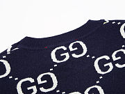 Gucci Logo Wool Sweater Navy Blue - 6
