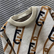 Fendi Cream Wool Jumper - 4