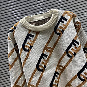 Fendi Cream Wool Jumper - 3