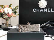 Chanel Mini Evening Bag Silver Tone Hammered Metal And Silver Tone Metal - 2