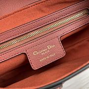 Dior Saddle Bag With Strap Rust-Colored Grained Calfskin 25.5 cm - 3