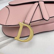 Dior Saddle Bag With Strap Blush Grained Calfskin 25.5 cm - 6
