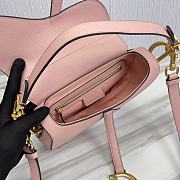 Dior Saddle Bag With Strap Blush Grained Calfskin 25.5 cm - 5