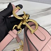 Dior Saddle Bag With Strap Blush Grained Calfskin 25.5 cm - 4