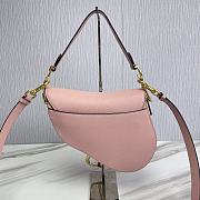 Dior Saddle Bag With Strap Blush Grained Calfskin 25.5 cm - 2