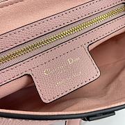 Dior Saddle Bag With Strap Blush Grained Calfskin 25.5 cm - 3
