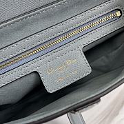 Dior Saddle Bag With Strap Cloud Blue Grained Calfskin 25.5 cm - 2