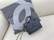Chanel Small Vanity Case Calfskin & Gold-Tone Metal Black AS3344 Size 15 cm - 1