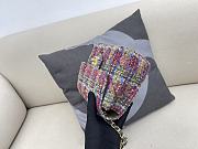 Chanel Mini Flap Bag Tweed & Gold Metal Multicolour AS3648 Size 17cm - 6
