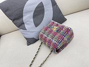 Chanel Mini Flap Bag Tweed & Gold Metal Multicolour AS3648 Size 17cm - 2