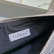 BALENCIAGA Le Cagole XS Shoulder Bag Crocodile Embossed In Gray  - 4