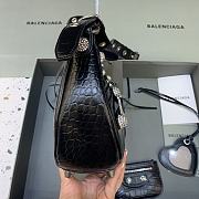 BALENCIAGA | Le Cagole Shoulder Bag Crocodile In Black 33 x 16 x 8cm - 5