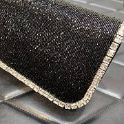 Valentino Garavani Small Locò Crystal-embellished Black Bag - 4