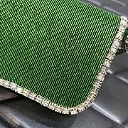 Valentino Garavani Small Locò Crystal-embellished Green Bag - 4