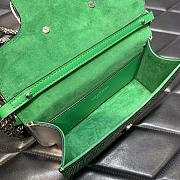 Valentino Garavani Small Locò Crystal-embellished Green Bag - 2