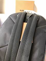 Burberry Check and Leather Backpack Dark Birch Brown Size 30x14x42 cm - 6
