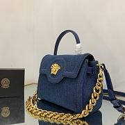 Versace La Medusa Handbag Denim Size 25 x 15 x 22 cm - 6
