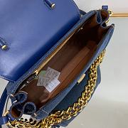 Versace La Medusa Handbag Denim Size 25 x 15 x 22 cm - 5