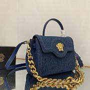 Versace La Medusa Handbag Denim Size 25 x 15 x 22 cm - 4