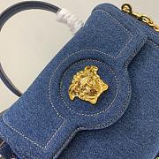 Versace La Medusa Handbag Denim Size 25 x 15 x 22 cm - 3