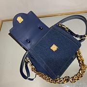 Versace La Medusa Small Handbag Denim Size 20 x 10 x 17 cm - 4