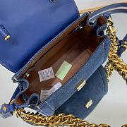 Versace La Medusa Small Handbag Denim Size 20 x 10 x 17 cm - 3