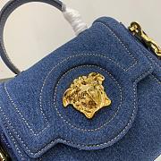 Versace La Medusa Small Handbag Denim Size 20 x 10 x 17 cm - 2