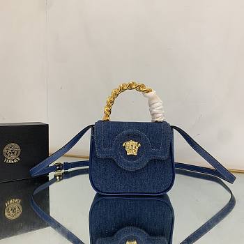 Versace La Medusa Mini Bag Denim Size 16x6x12 cm
