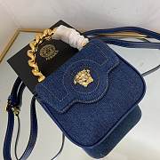 Versace La Medusa Mini Bag Denim Size 16x6x12 cm - 2