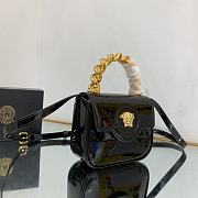 Versace La Medusa Patent Mini Bag Black Size 16 x 6 x 12 cm - 4