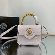 Versace La Medusa Patent Mini Bag Light Pink Size 16 x 6 x 12 cm - 1