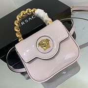 Versace La Medusa Patent Mini Bag Light Pink Size 16 x 6 x 12 cm - 5