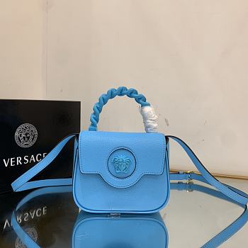 Versace La Medusa Mini Bag Blue Size 16 x 6 x 12 cm