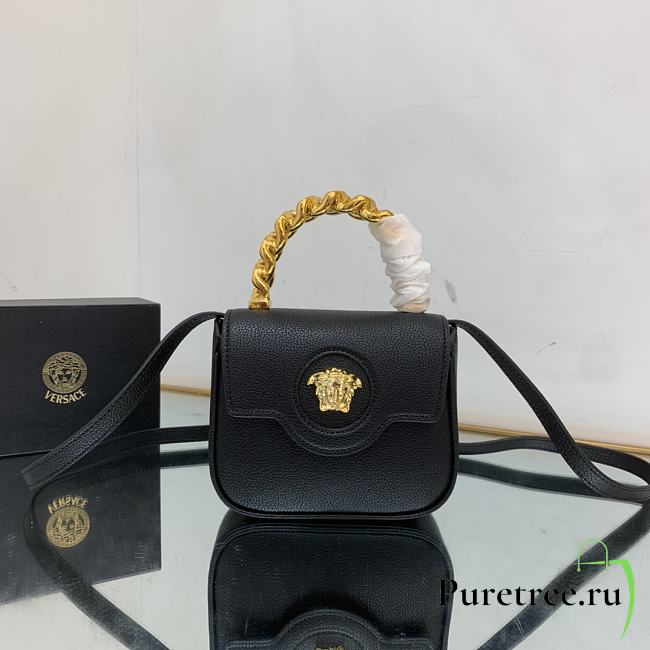 Versace La Medusa Mini Bag Black Size 16 x 6 x 12 cm - 1