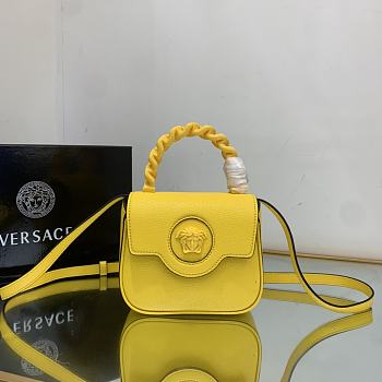 Versace La Medusa Mini Bag Yellow Size 16 x 6 x 12 cm