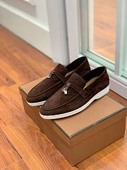 Loro Piana Summer Charms Walk Loafers Chocolate - 1