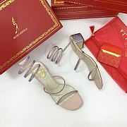 Rene Caovilla Flat Elegant Sandals Cleo Pink - 2