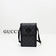 Gucci Mini Bag With Interlocking G ‎Black GG Supreme Canvas 699402 - 1