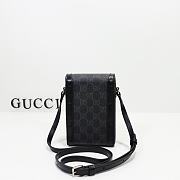 Gucci Mini Bag With Interlocking G ‎Black GG Supreme Canvas 699402 - 6