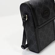 Gucci Mini Bag With Interlocking G ‎Black GG Supreme Canvas 699402 - 4