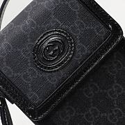 Gucci Mini Bag With Interlocking G ‎Black GG Supreme Canvas 699402 - 2